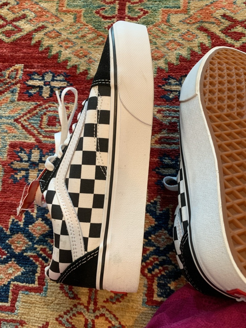 Vans Checkerboard Old Skool - Black & White - Picture 5 of 5